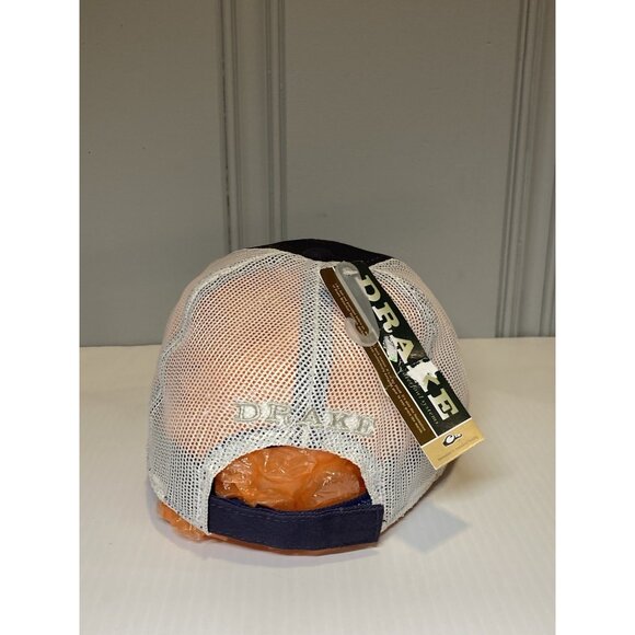Drake Waterfowl Men's Trucker Hat Mesh Adjustable Navy Blue NWT - Picture 4 of 7